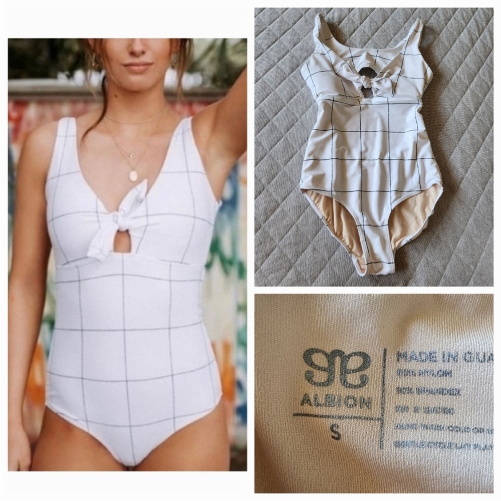 Albion Fit Top Knot Swimsuit One piece Small